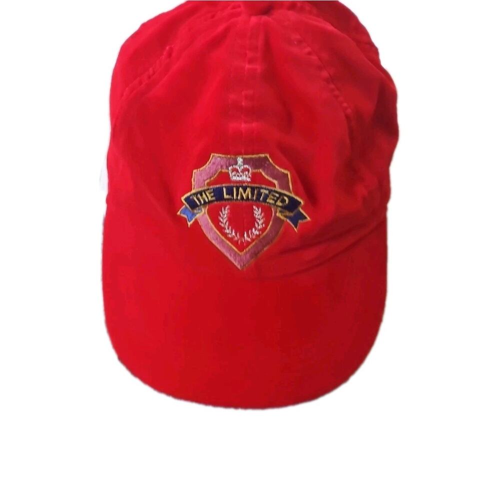Vintage THE LIMITED Crest Logo Cap Hat Red Velvet Style (100% Cotton)